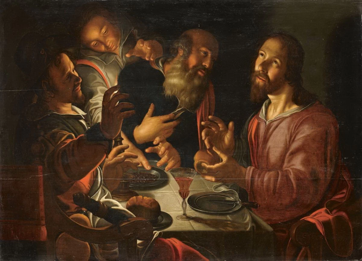 La cena di Emmaus - copia da Peter Wtewael